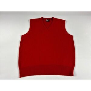Vintage Robert Bruce Sweater Vest Men's Large 100% Orlon Acrylic V Neck Pullover